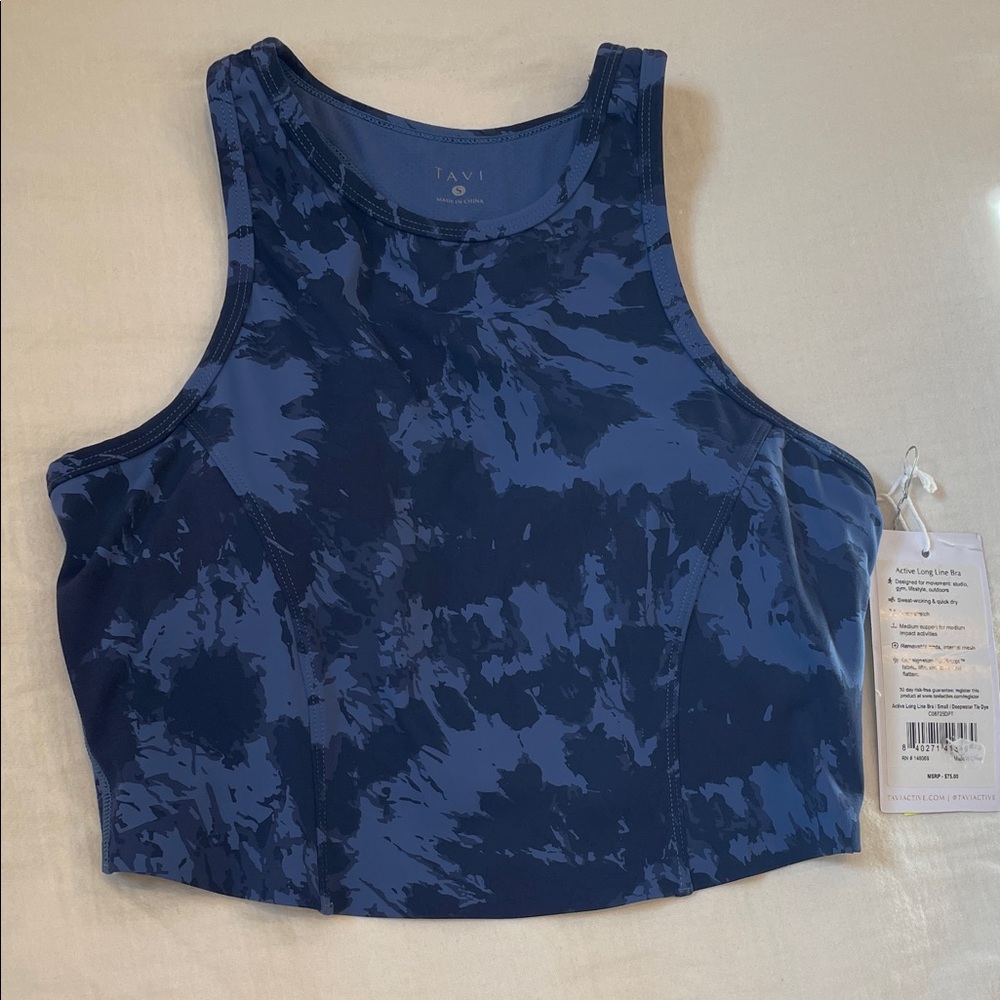 Tavi Navy Blue Women's Crop Top